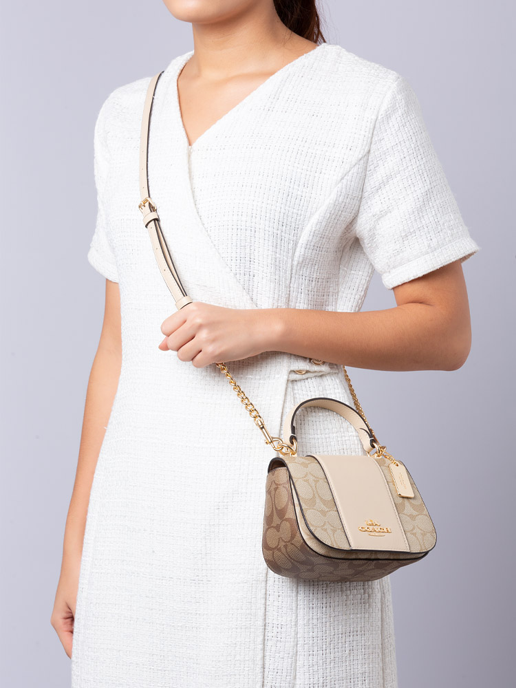 Coach micro hotsell tilly top handle