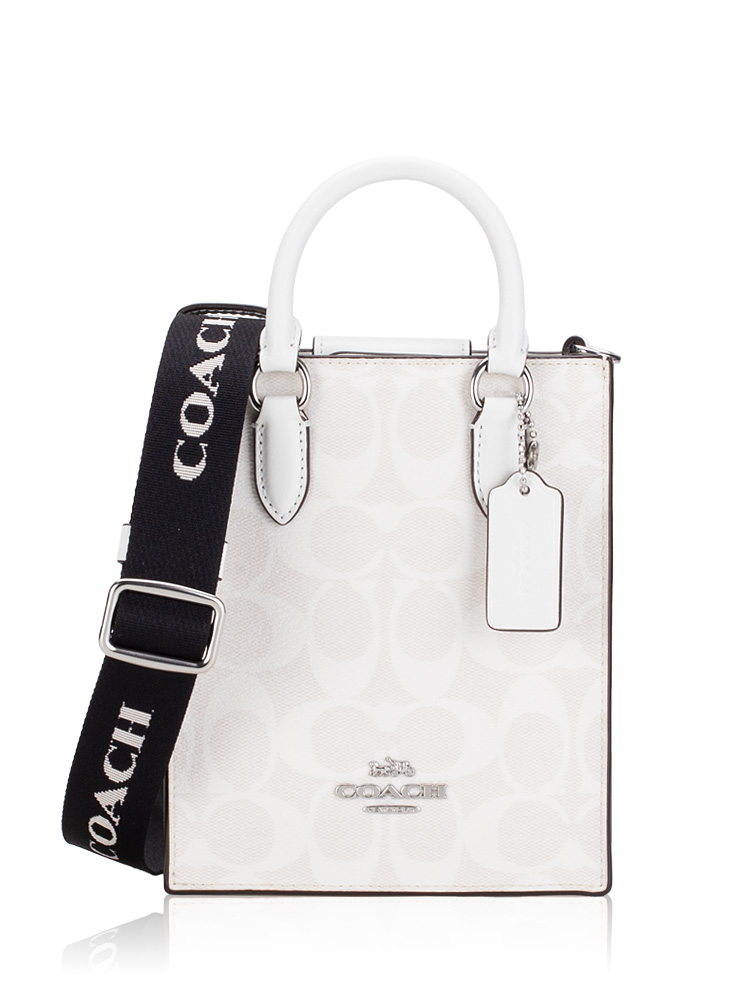 Coach tote white cheap