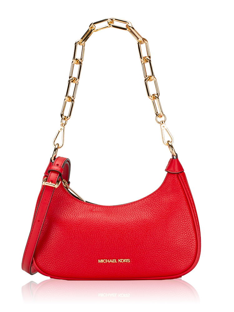 Michael kors purse with red straps best sale