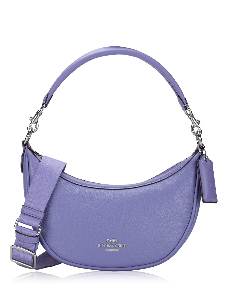 Coach shoulder bag purple clearance