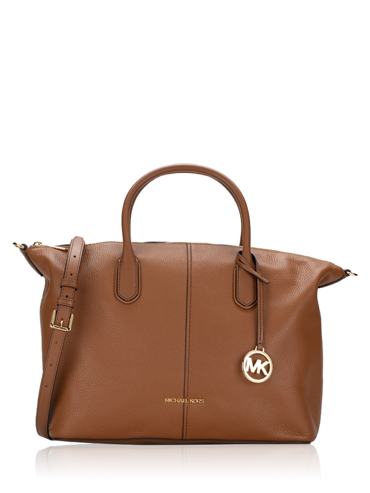 Michael Kors Hyde Leather Large Satchel Luggage