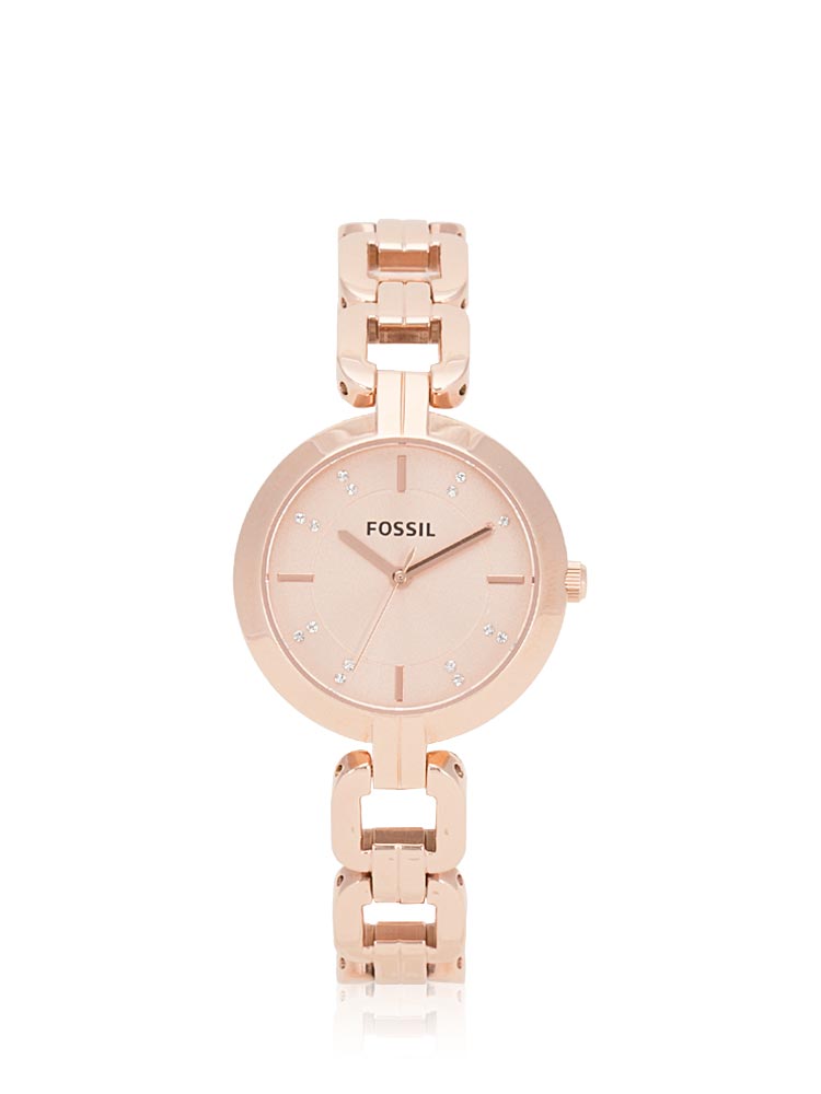 Fossil BQ3206 Kerrigan Three Hand Stainless Rose Gold