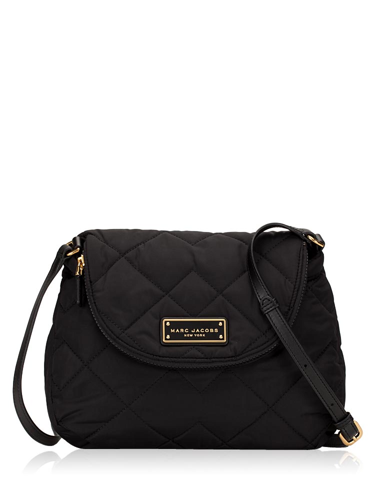 Marc Jacobs Natasha Quilted Nylon Crossbody Black