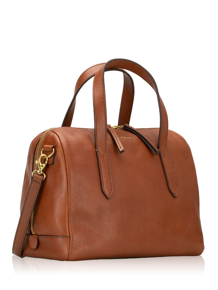 Fossil SHB1978210 Sydney Leather Satchel Medium Brown