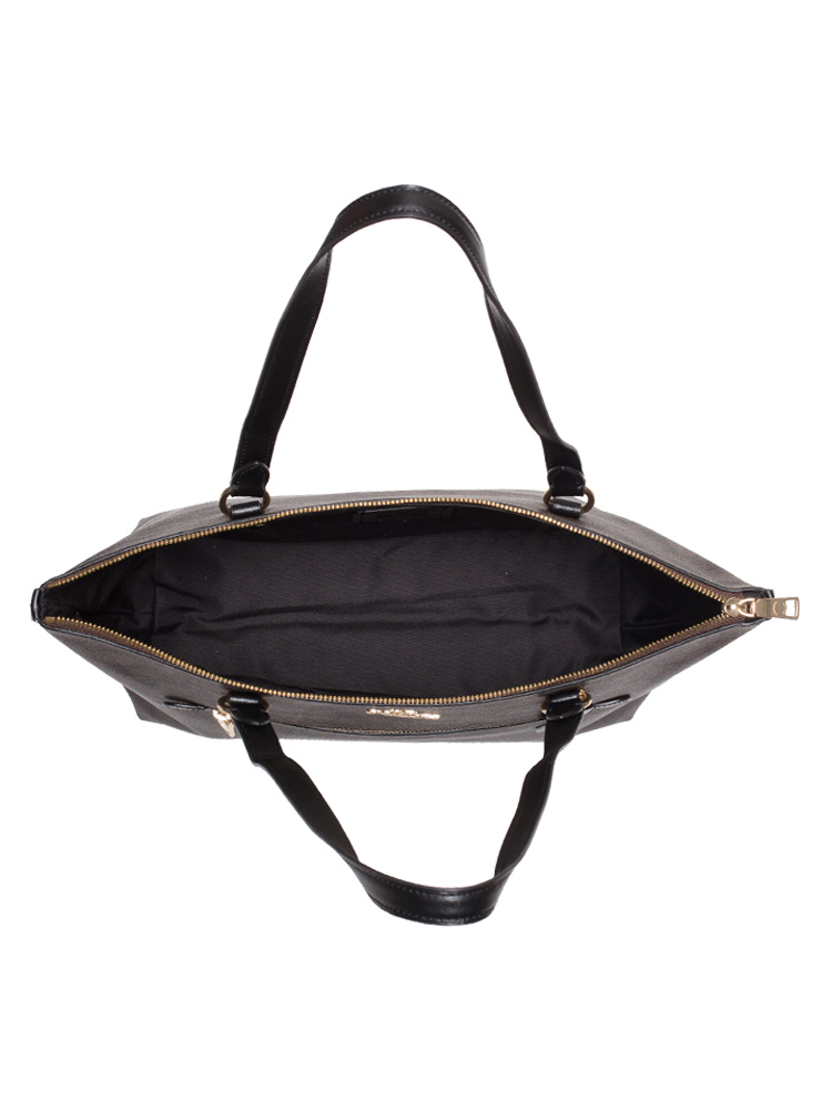 Coach 79609 Signature Gallery Tote Brown Black