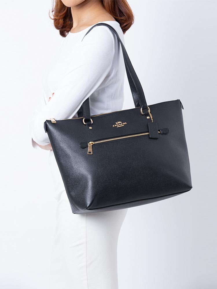 Coach 79608 Crossgrain Leather Gallery Tote Black