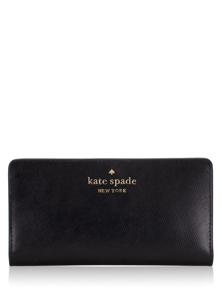 Kate Spade Staci Large Slim Bifold Wallet Black