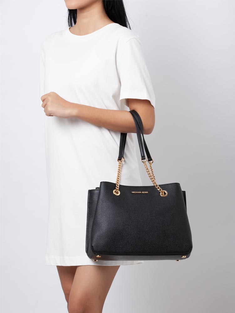 Michael kors teagen large long drop satchel store