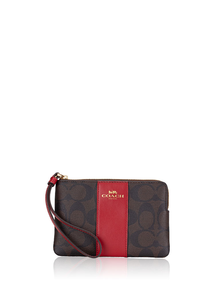 Coach signature small sales wristlet