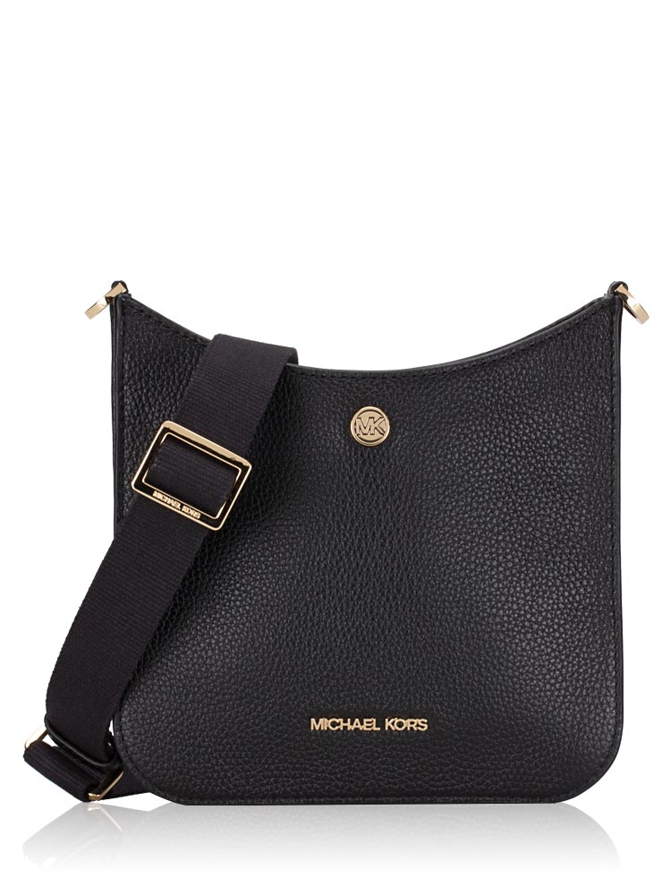 Michael Kors Briley Small Leather Messenger Black