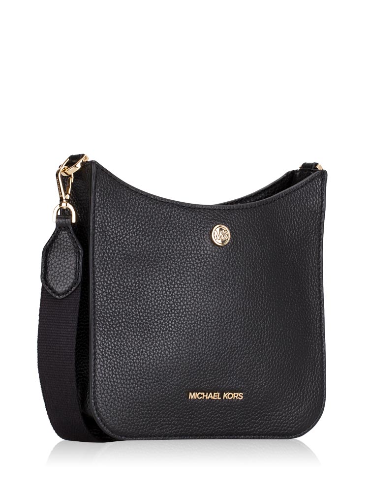 Michael Kors Briley Small Leather Messenger Black
