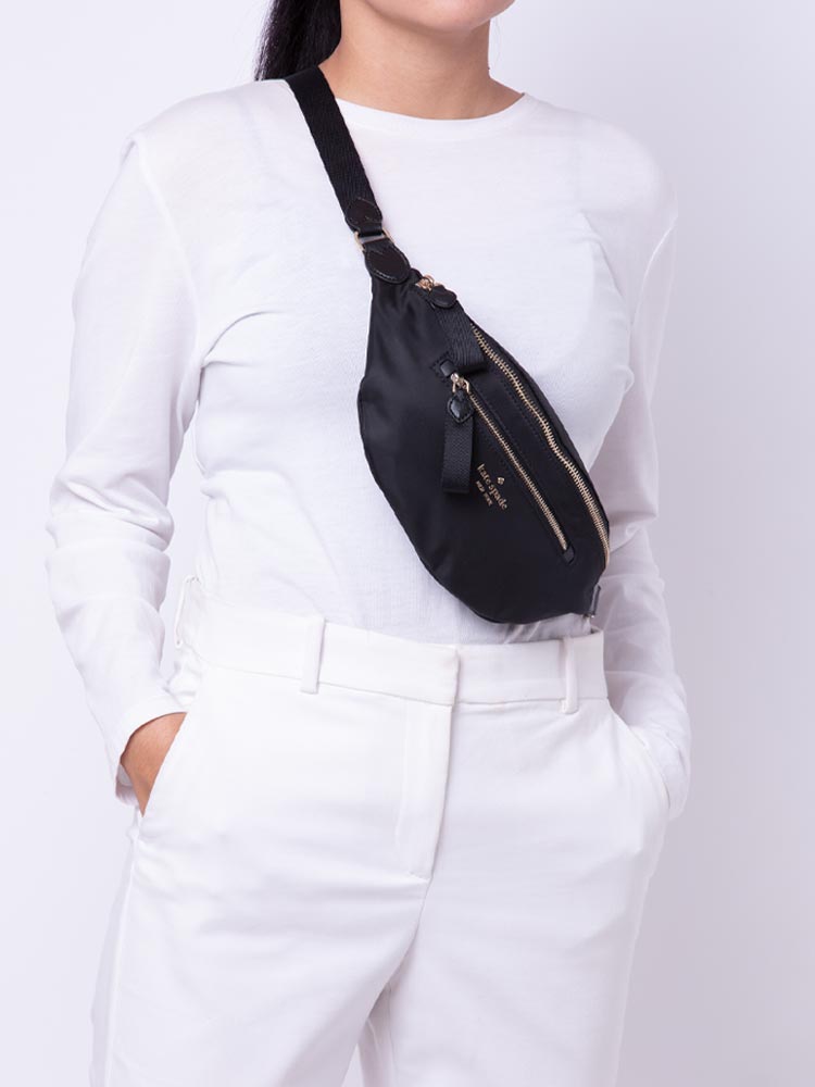 Kate spade belt bag black discount