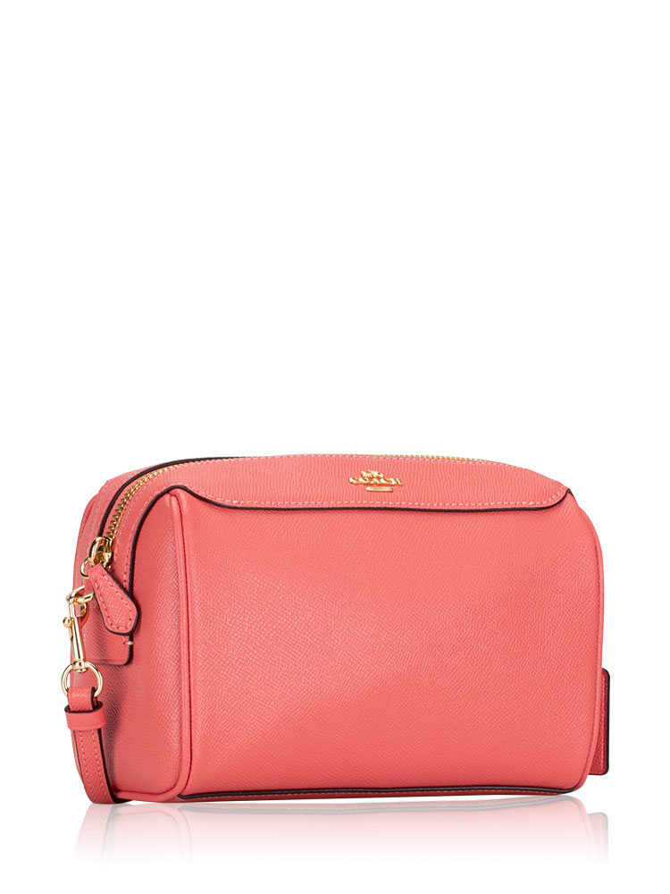 Coach 76629 Crossgrain Mini Bennett Crossbody Bright Coral