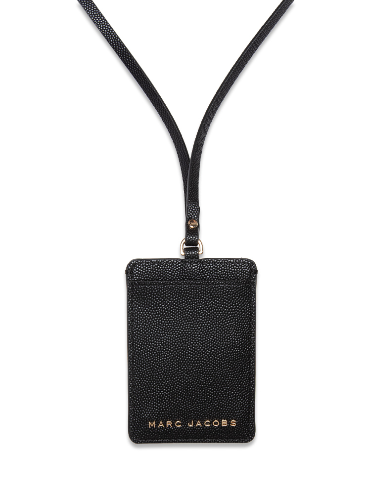 Marc Jacobs M0016992 001 Leather Lanyard ID Black