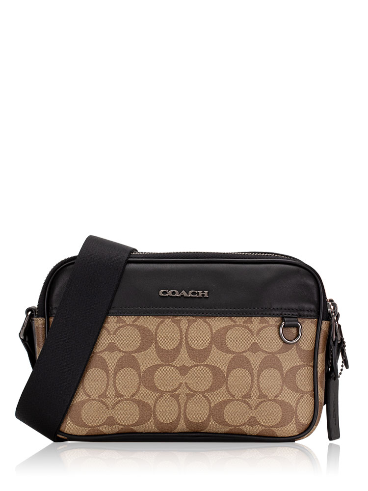 Coach C1523 Signature Pennie Hobo Brown Black