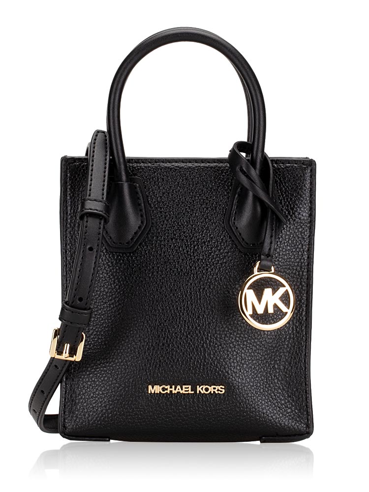 Michael Kors Mercer Leather XS NS Shopper Crossbody Black