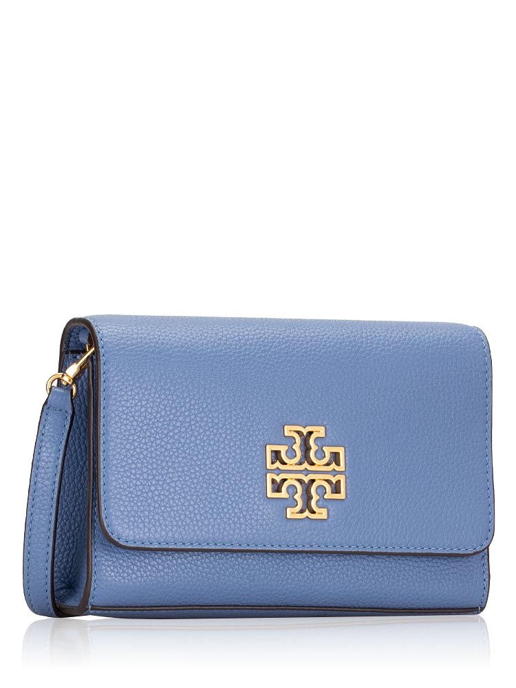 Tory Burch Britten Combo Crossbody Bluewood