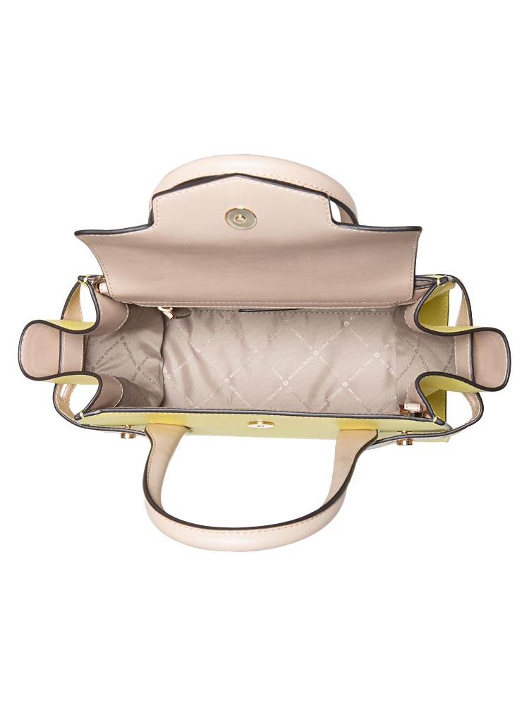 Michael Kors Carmen Medium Flap Satchel Sunshine Multi