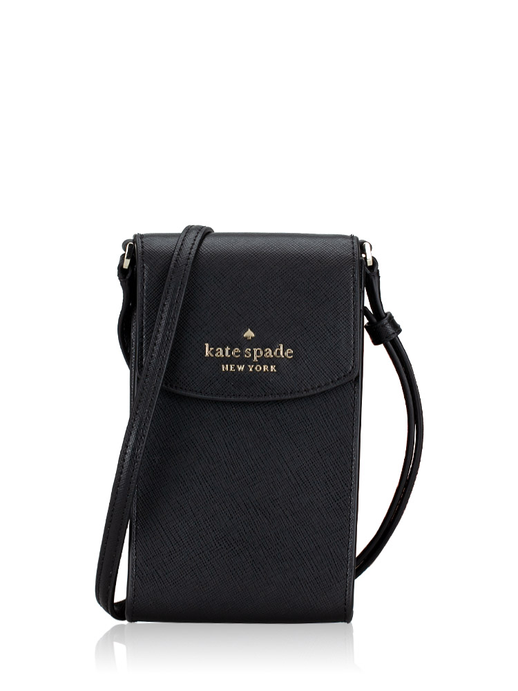Kate Spade Staci North South Saffiano Phone Crossbody Black