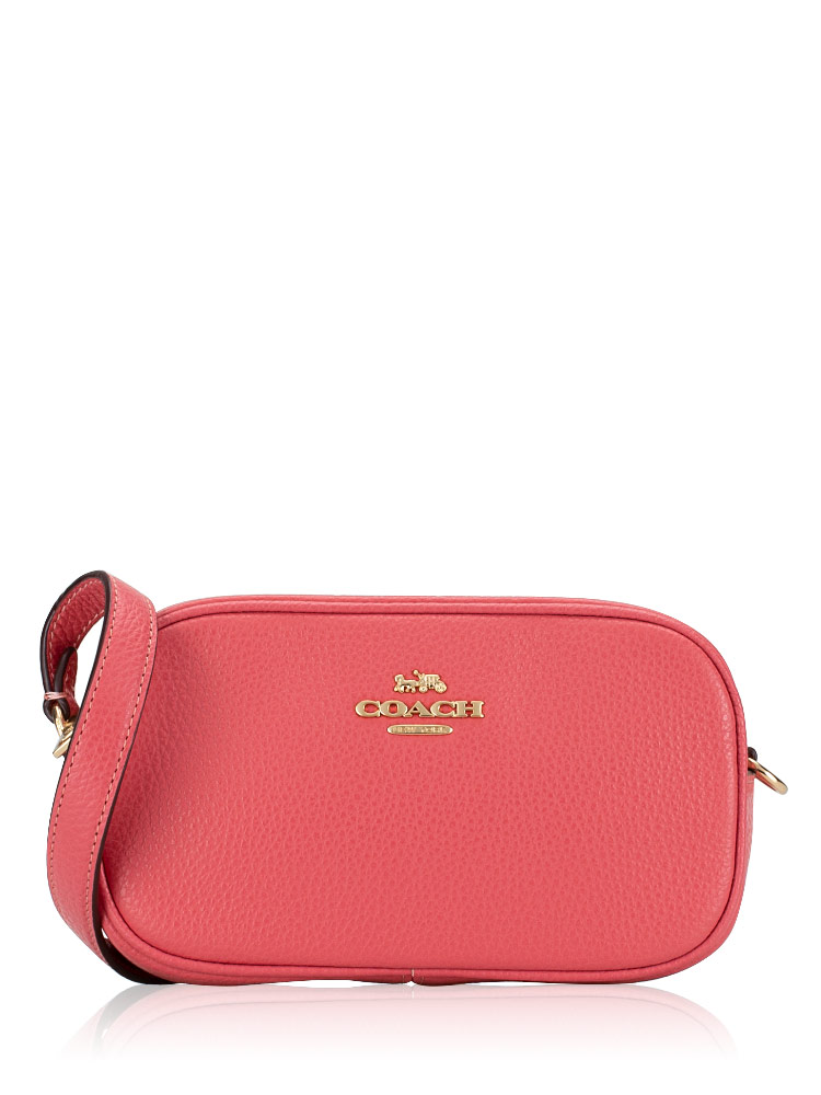 Red shop coach clutch