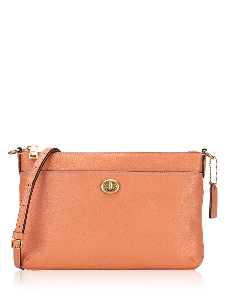 Coach C3376 Polly Leather Crossbody Light Coral