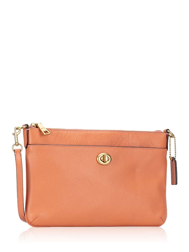Coach C3376 Polly Leather Crossbody Light Coral
