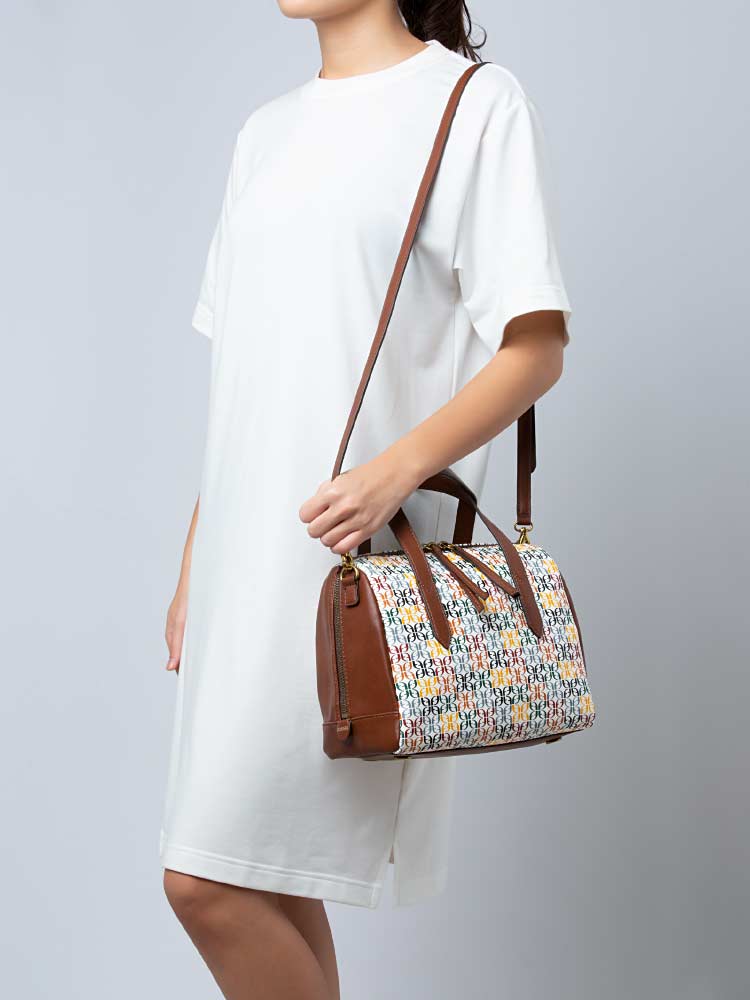 Fossil sydney satchel stripe on sale