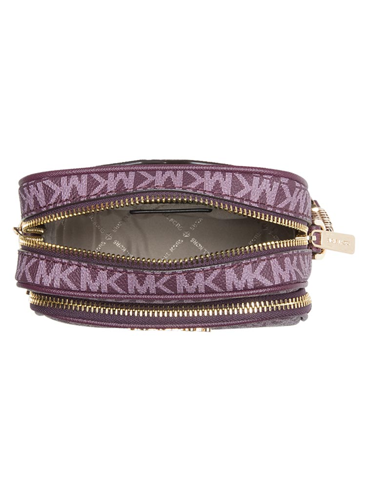 Michael Kors Signature Jet Set Medium NS Chain Crossbody Bordeaux Multi