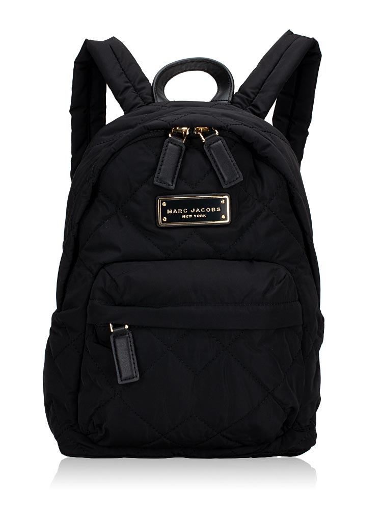 Marc Jacobs Quilted Nylon Small Backpack Black