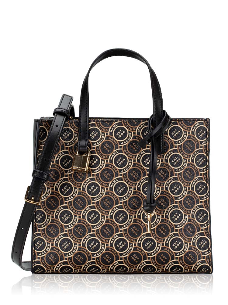 Marc Jacobs H003M12FA22 Signature Mini Grind Tote Bag Black Multi