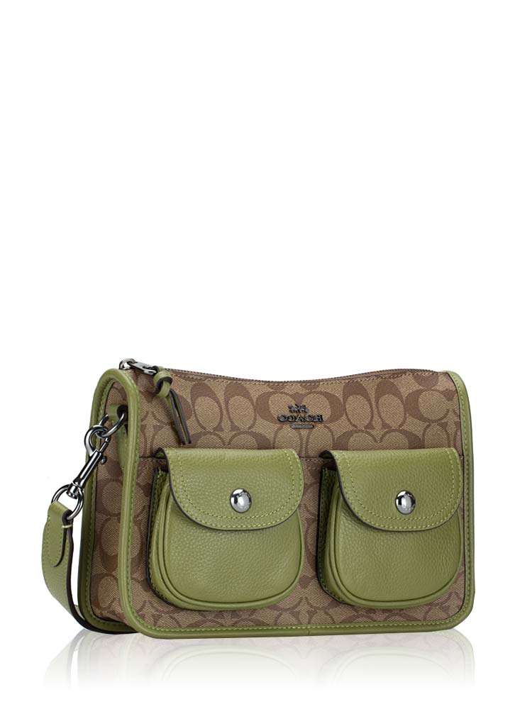 Coach nylon cargo shoulder discount bag