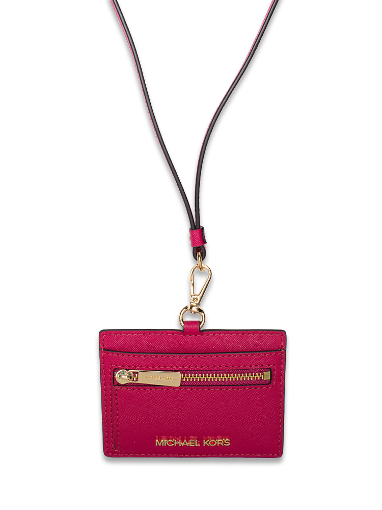 Michael kors id shop lanyard badge holder