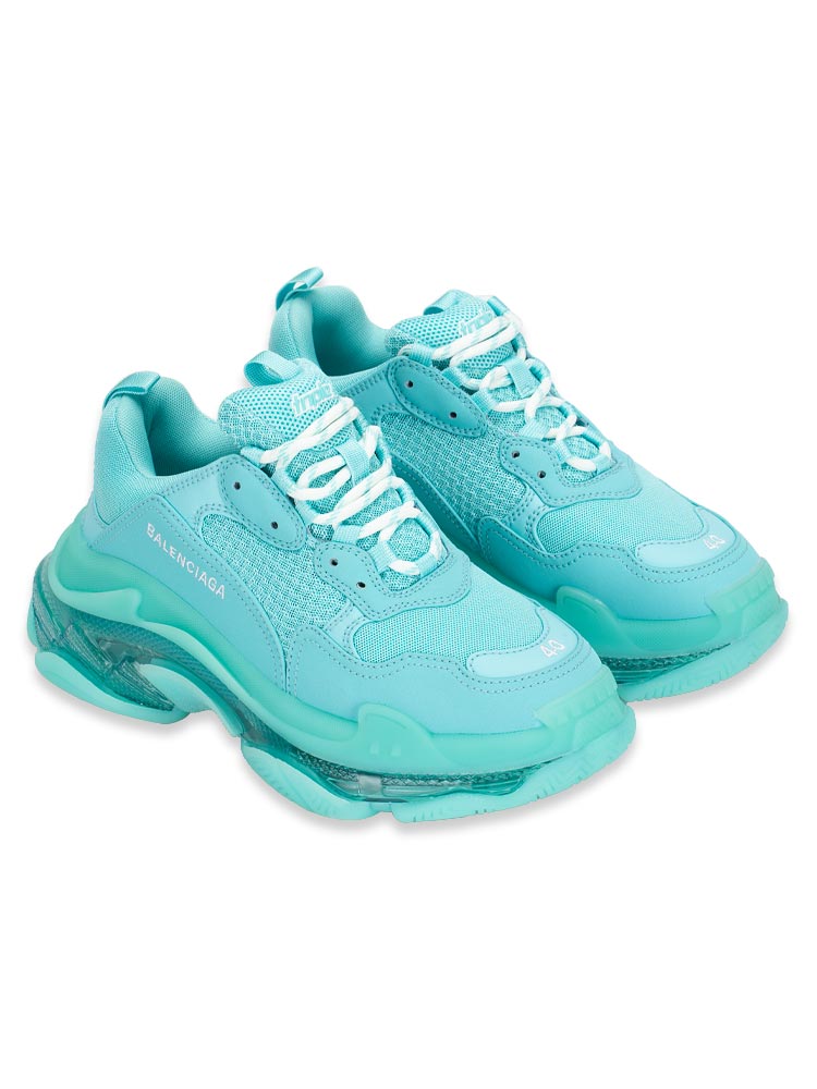 Balenciaga turquoise hot sale triple s