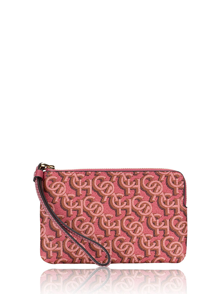 Coach monogram wristlet clearance