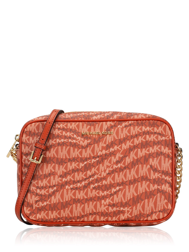 Michael kors jet set 2025 signature large east west crossbody
