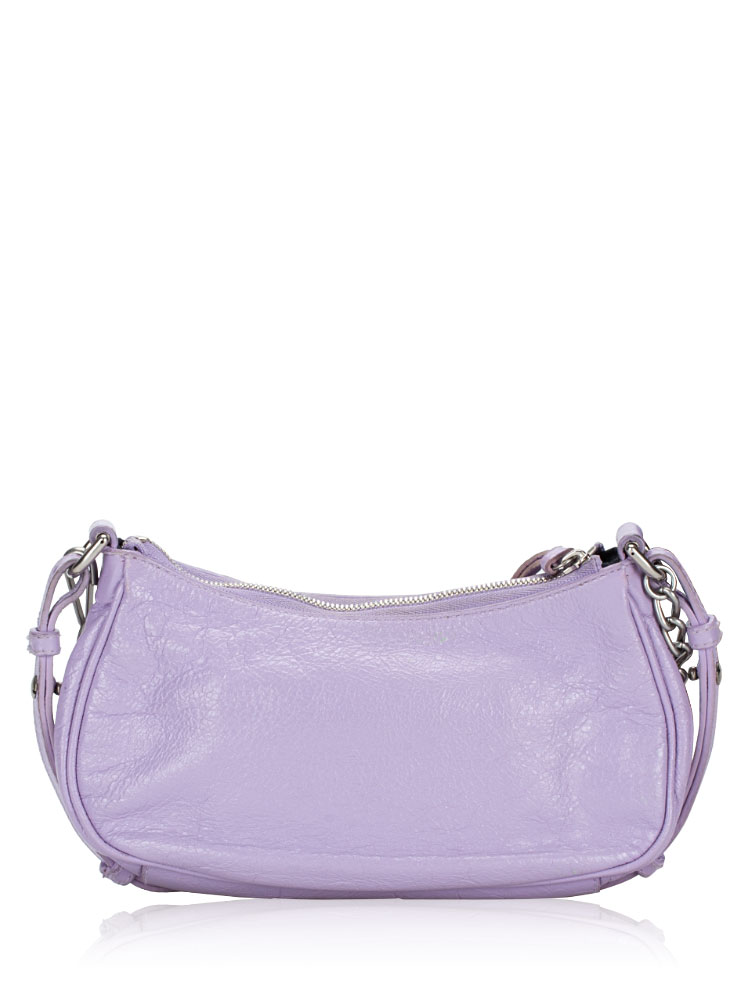 Balenciaga Le Cagole Mini Chain Shoulder Bag Purple
