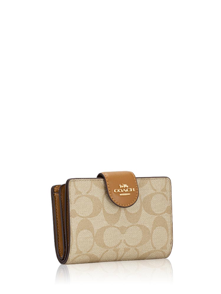 Coach light saddle wallet discount