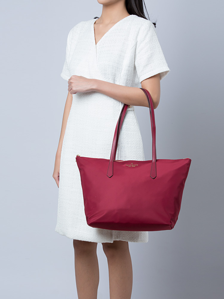 Kate spade red nylon tote online