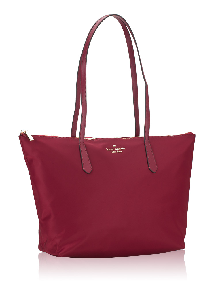 Kate spade top red nylon tote