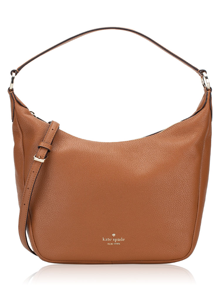 Kate Spade Leila Leather Shoulder Bag Warm Gingerbread