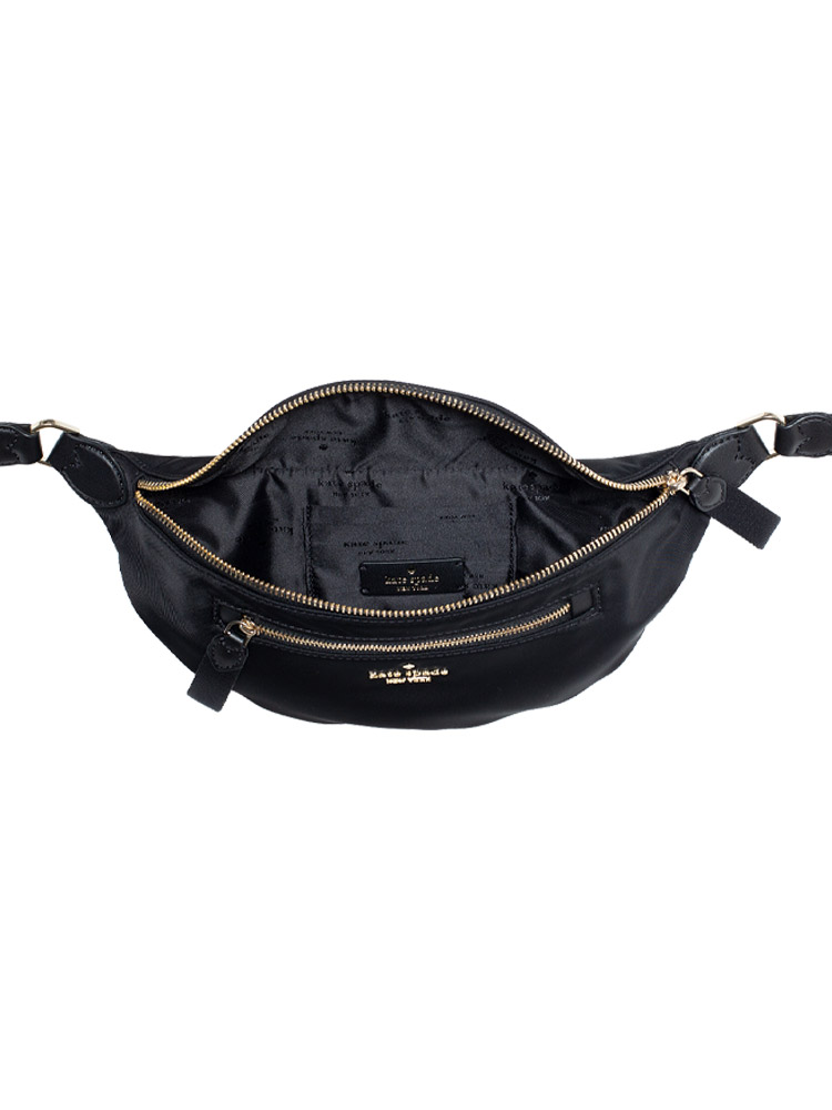 Kate Spade Chelsea Nylon Belt Bag Black Gold