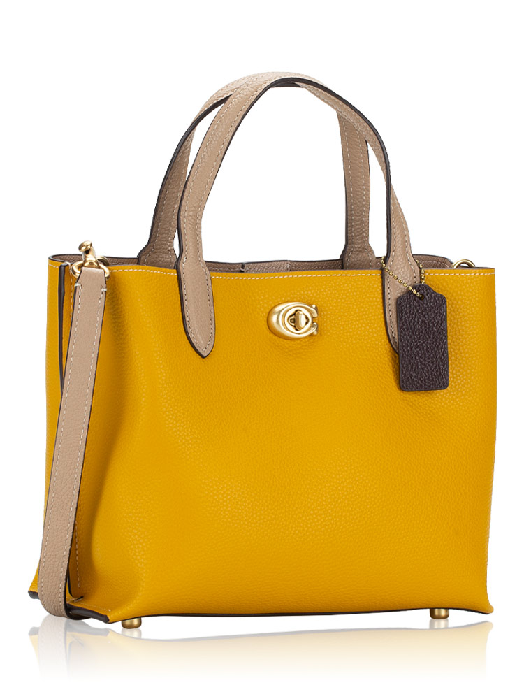 Coach C8561 Willow Tote 24 Yellow Gold Multi