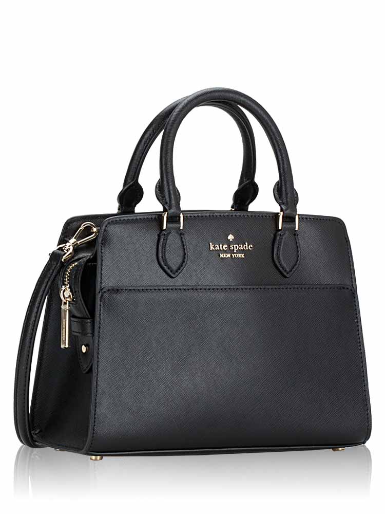 Kate Spade Madison Saffiano Leather Small Satchel Black
