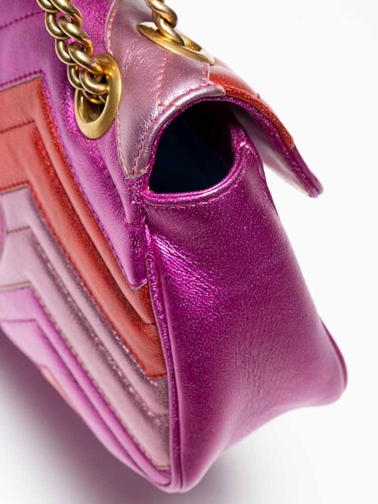 Gucci metallic marmont sales
