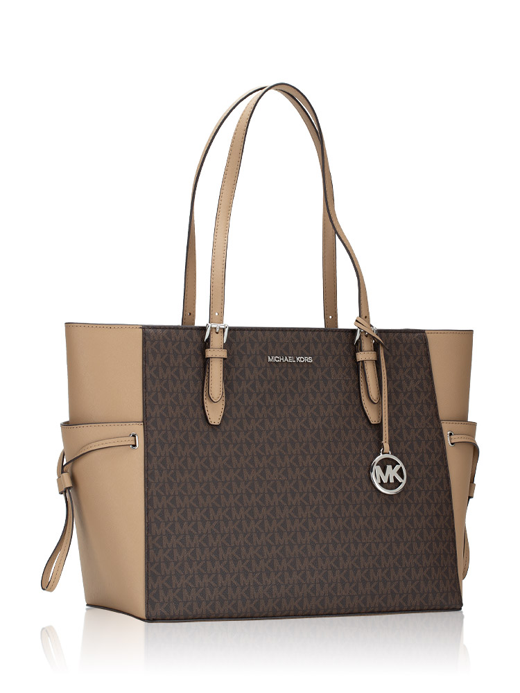 Michael kors large best sale drawstring signature tote purse