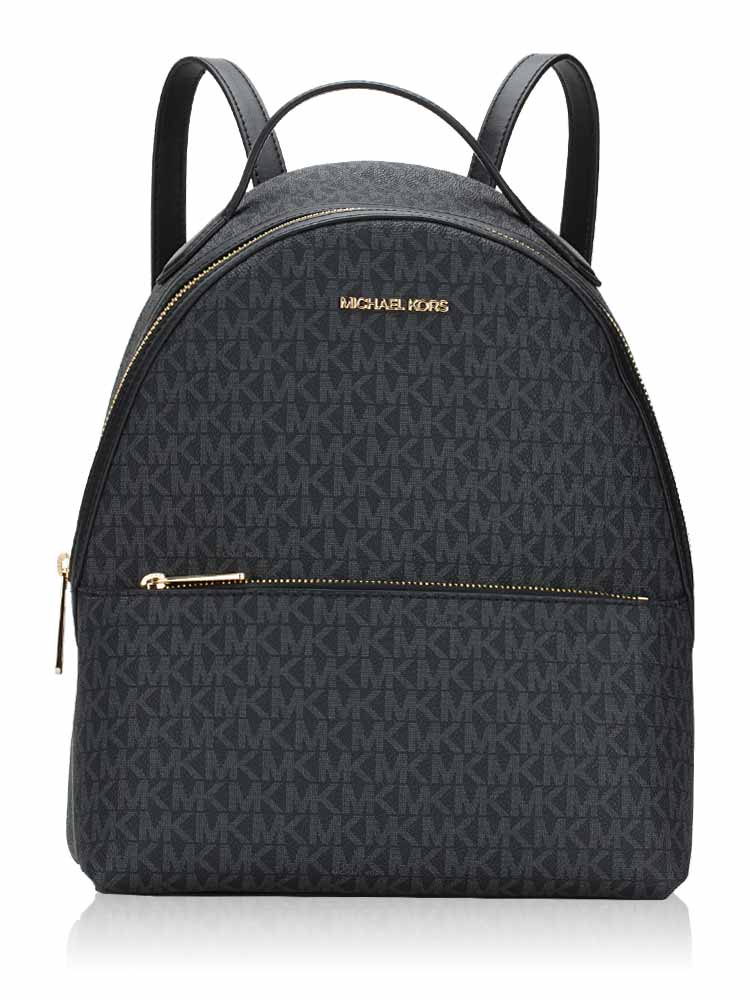 Michael Kors Signature Sheila Medium Front Pocket Backpack Black