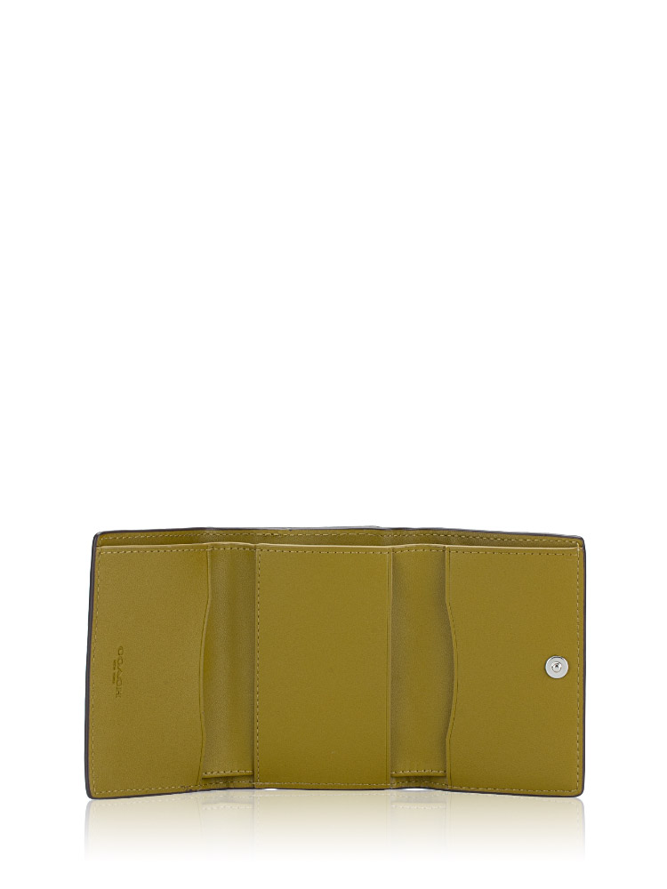 Yellow coach wallet top