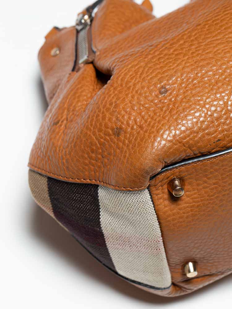 Burberry maidstone shop leather tote