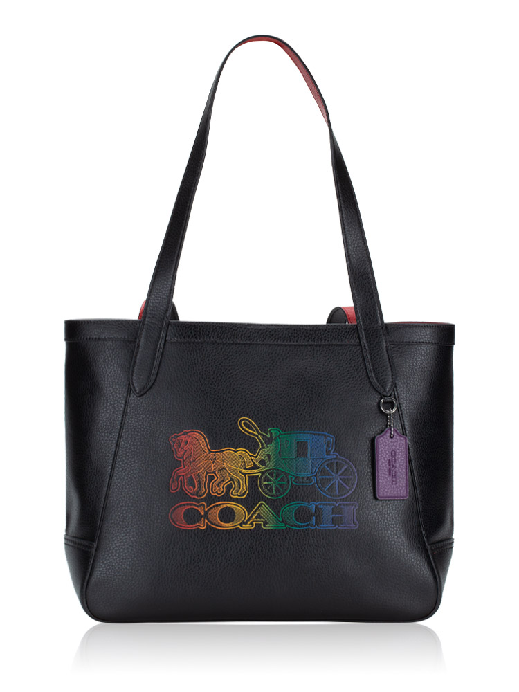 Black coach bag discount with horse and carriage