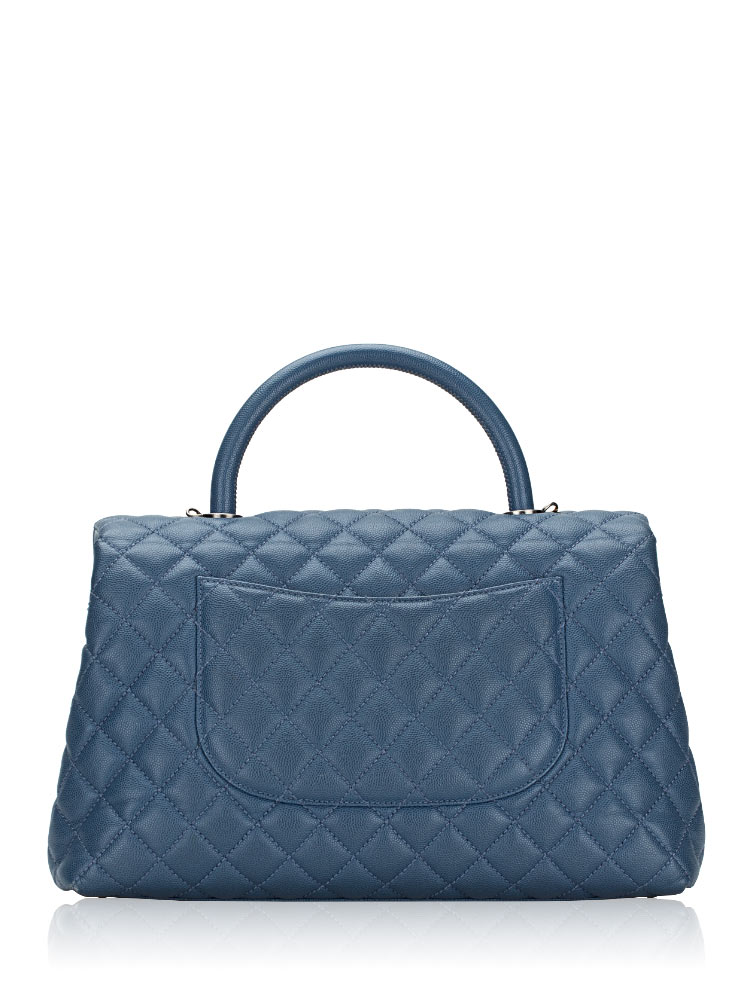 Chanel coco handle blue deals
